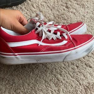 Vans Red Sneakers. Women’s 8.5.